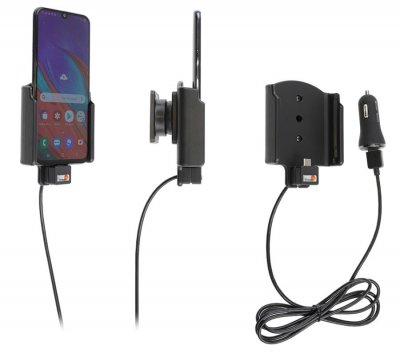 Telefonhållare med inbyggd laddare från Brodit till din Samsung mobiltelefon