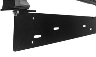 Extraljushållare för LED-Ramp - svartlackerad