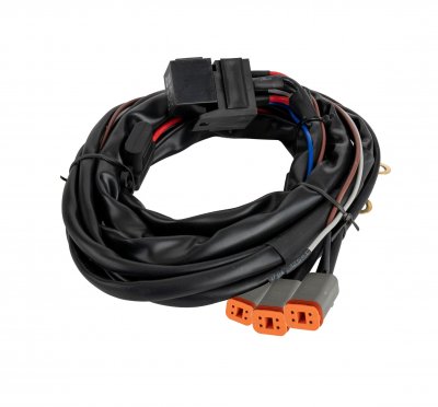 Kabelsats för LED-extraljus och ramp 12V | 3 st 4-polig DT-kontakt